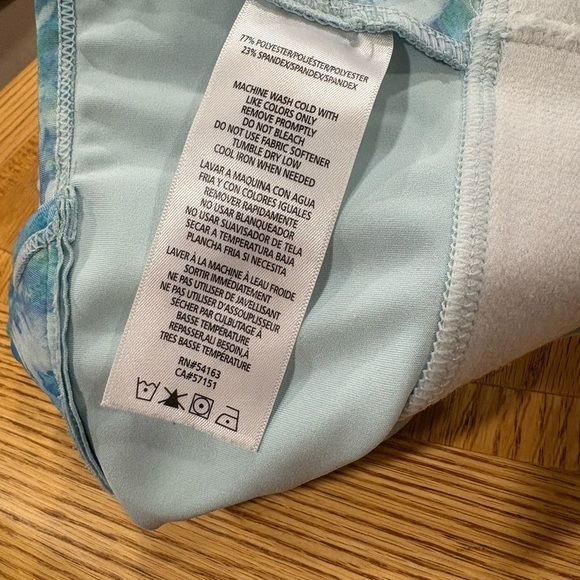 Calvin Klein Blue and Green Sports Bra with Racerback - Picture 6 of 6